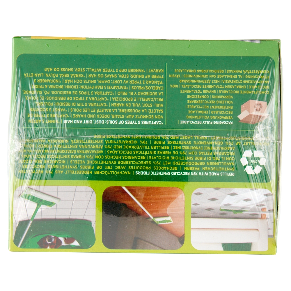 Swiffer Dry Panni Cattura Polvere per Scopa Swiffer - Ricarica 74 Salviette